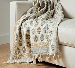 Jacquard Cotton Throw Blanket