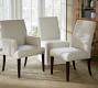 PB Comfort Square Upholstered Dining Armchair