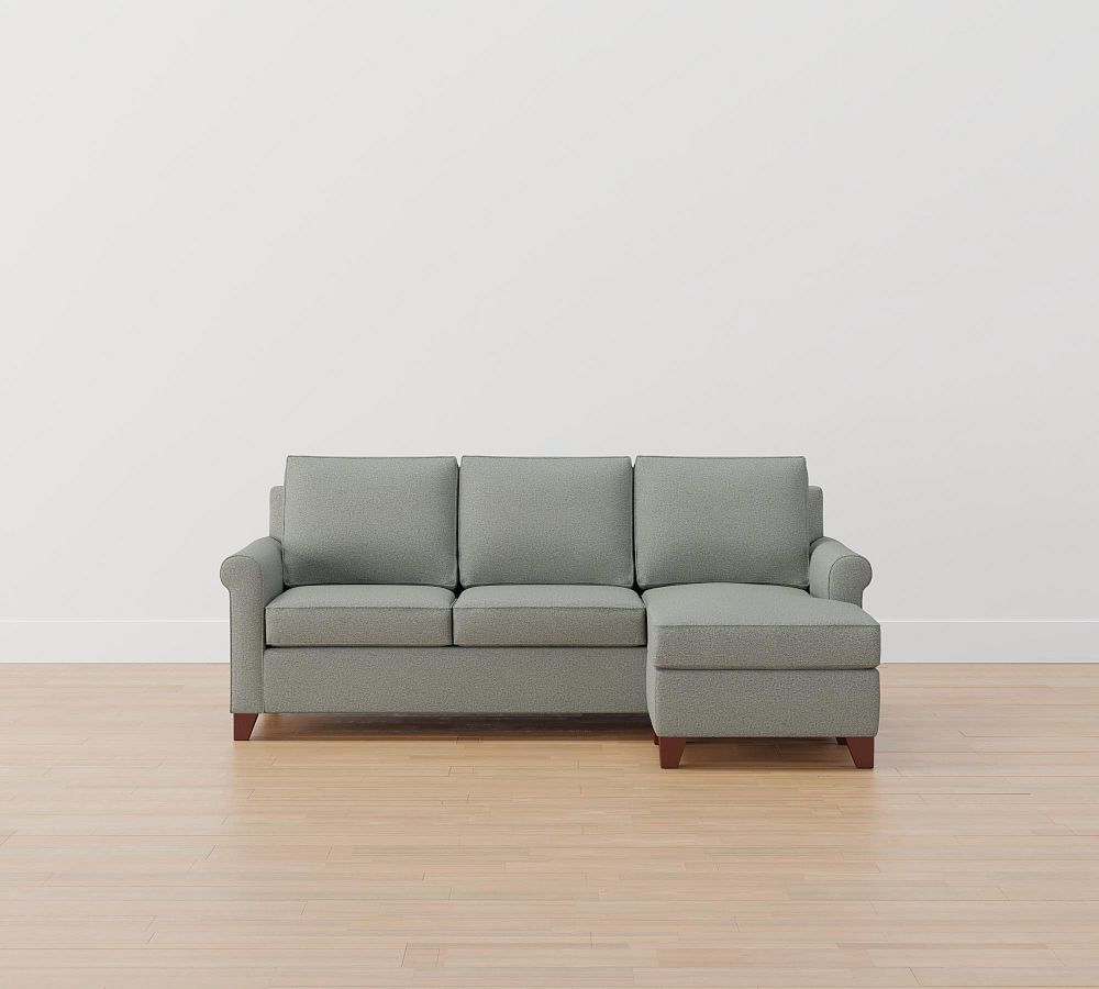 Cameron Roll Arm Reversible Sleeper Chaise Sectional (Storage Available)