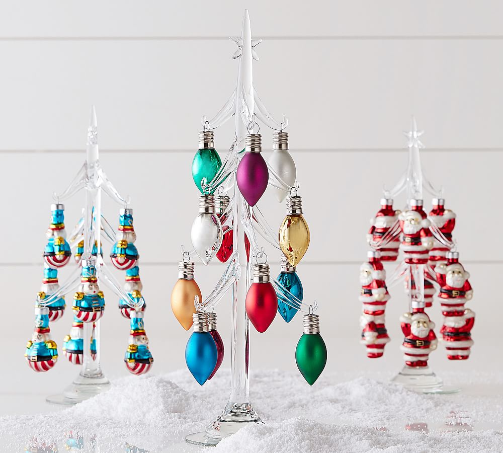 Glass Tree Mini Ornament Holder