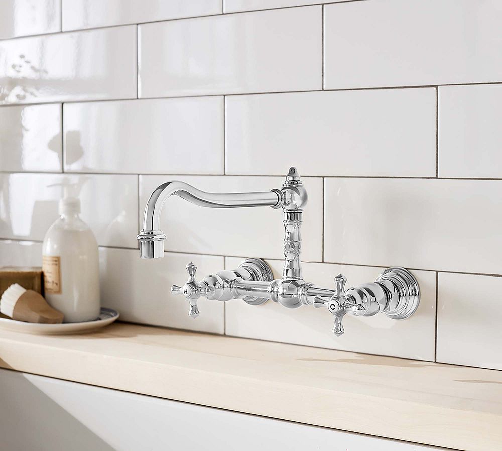 Basile High Rise Wall Mount Kitchen Faucet