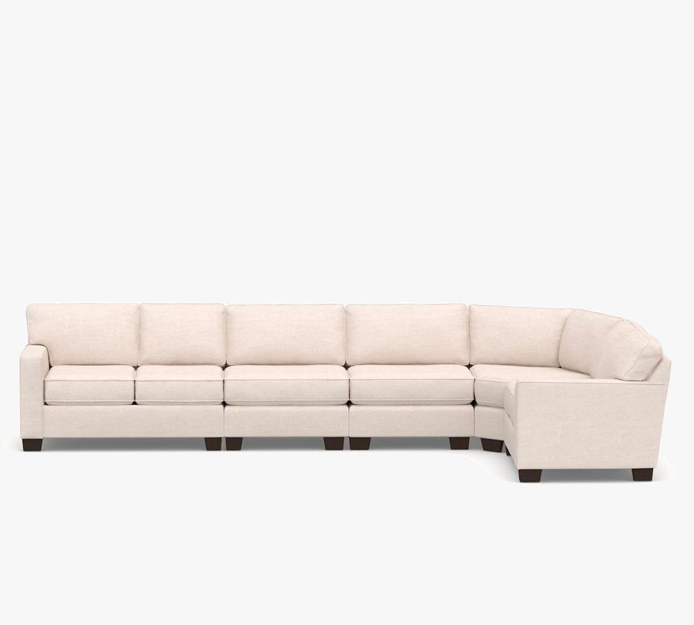 Buchanan Square Arm 5-Piece Curved Wedge Sectional (162&quot;)