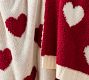 Heart Jacquard Knit Throw Blanket