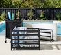 Malibu Metal Outdoor Pool Accessory Storage Bin