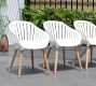 Sinclair Metal Outdoor Dining Chairs, Set of 4