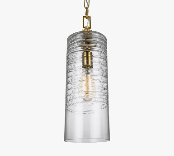 Arnot Cylinder Glass Pendant | Pottery Barn