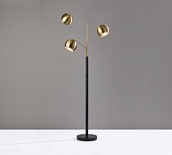 Brooks Metal Triple Head Floor Lamp (68