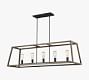 Buford Iron &amp; Wood Linear Chandelier