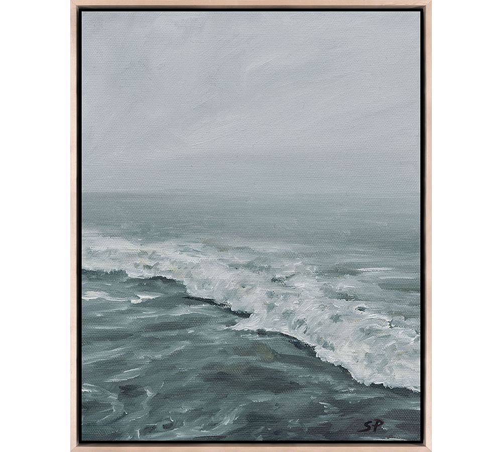 Morning Waves Framed Print By Shaina Page