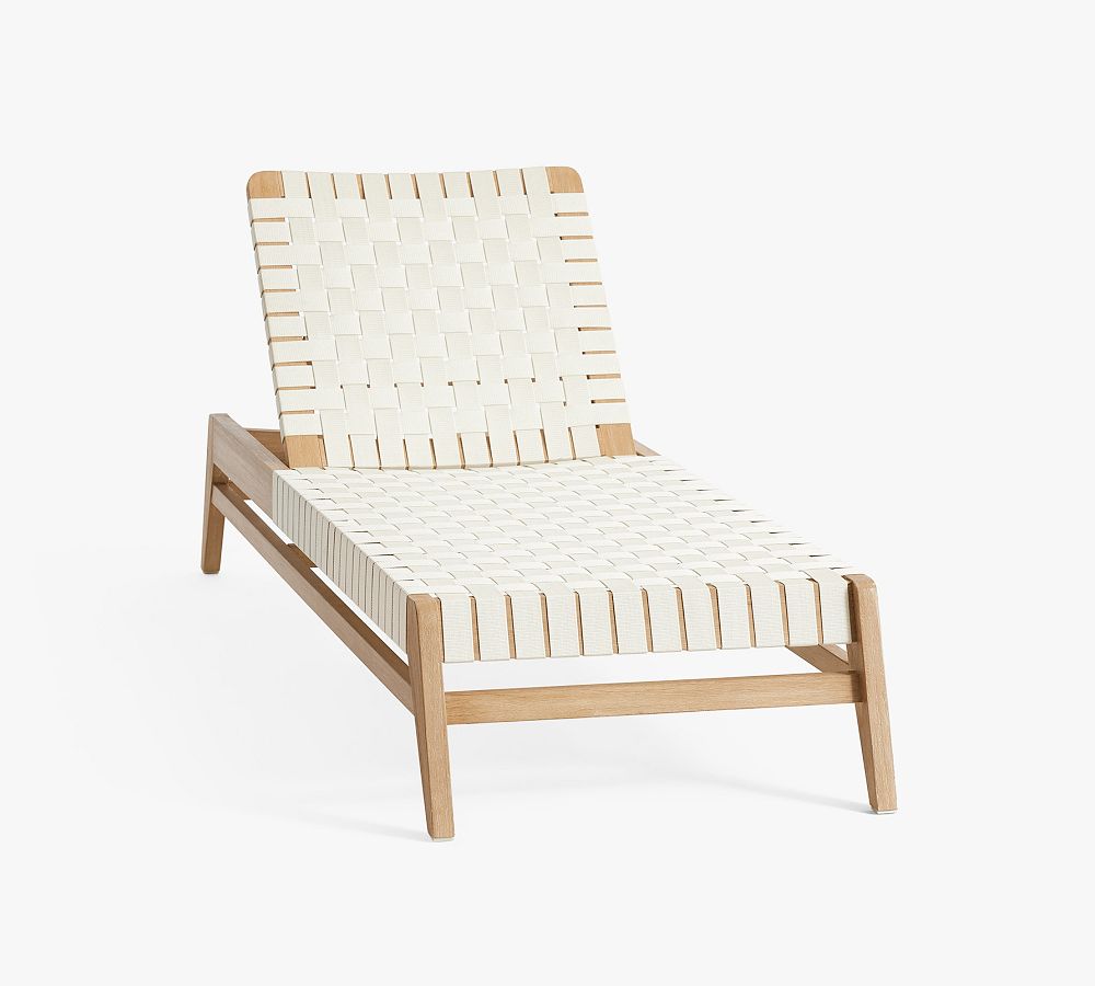 Monterey Stacking Outdoor Single Chaise Pottery Barn