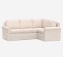 Cameron Roll Arm Slipcovered 3-Piece Sectional (102&quot;)
