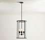 Open Box: Manor Outdoor Glass &amp; Iron Cylinder Pendant