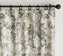 Thea Print Blackout Linen Cotton Rod Pocket Curtain