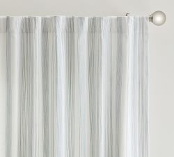 Hawthorn Striped Cotton Rod Pocket Curtain