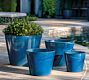 Bombay Round Glazed Terra Cotta Planter