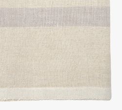 Caravan Laundered Linen Stripe Tea Towel - Set of 2