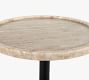 Brunswick Round Marble Accent Table (10&quot;)