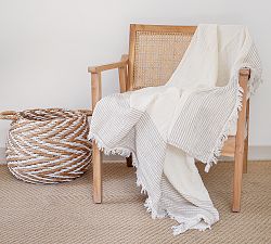 Open Box: Hanlee Turkish Cotton Striped Throw