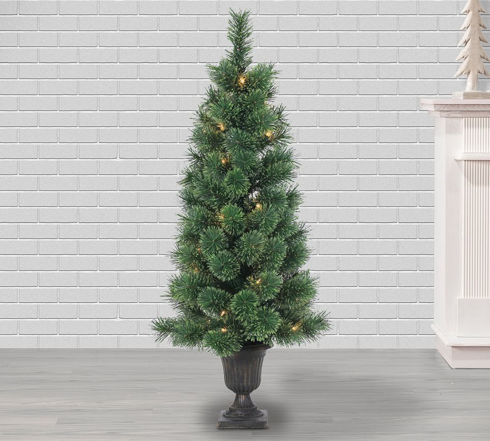 Faux Potted Hard Needle Deluxe Cashmere Pine Tree