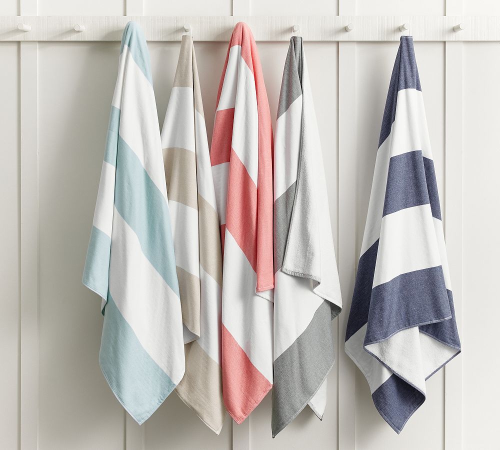 Conner Block Striped Beach Towel