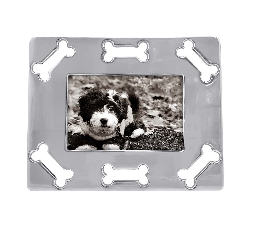 Dog Bone Border Metal Picture Frame -  4&quot; x 6&quot;
