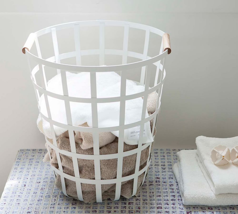 Yamazaki Round Laundry Basket