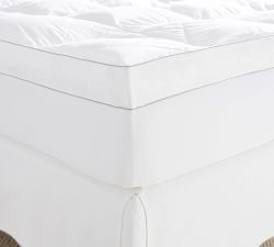 Premium 4&quot; Down Alternative Fiberbed with skirt