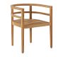 Oxeia Teak Barrel Back Outdoor Dining Chair