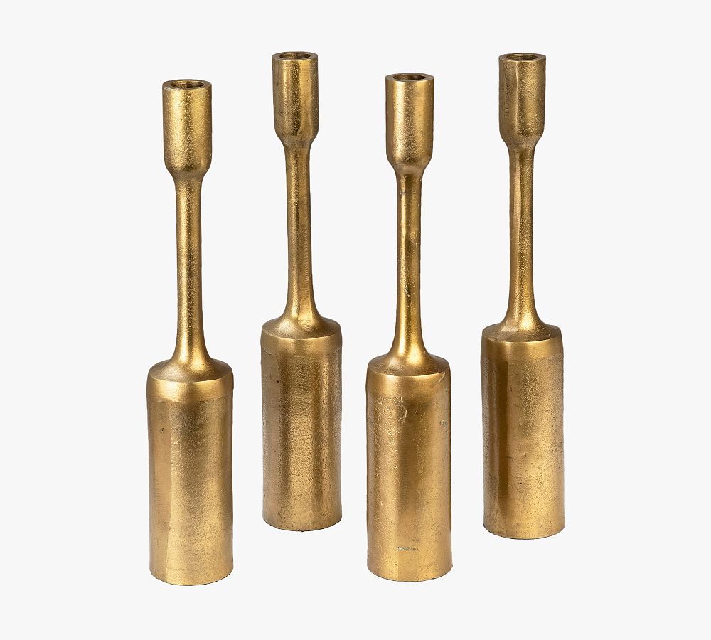 Masha Metal Candleholders -Set of 4