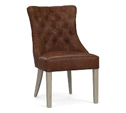 Hayes Tufted Leather Dining Chair