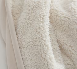 Faux Sheepskin Throw Blanket