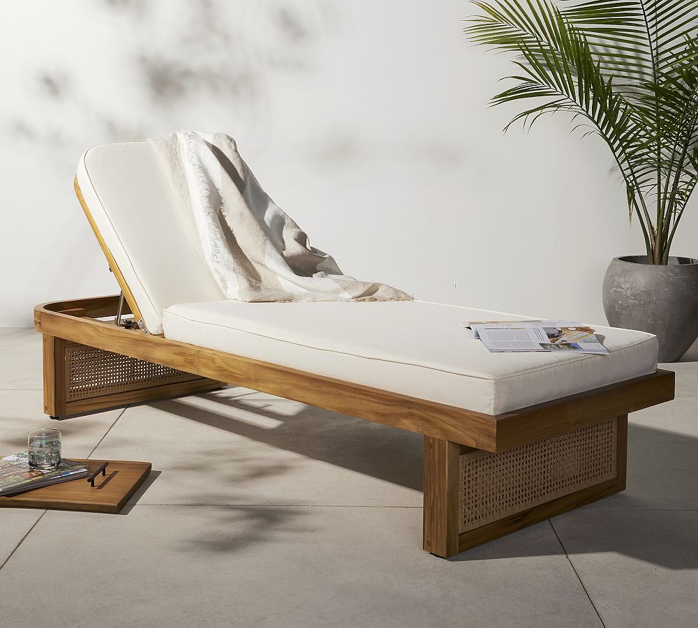 Dolores Teak Outdoor Chaise Lounge