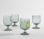 Hammered Handcrafted Glass Goblets