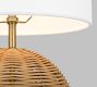 Soleil Round Rattan Table Lamp