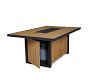 Elodie 73&quot; Rectangular Fire Dining Table