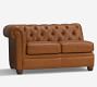 Build Your Own Chesterfield Roll Arm Leather Sectional