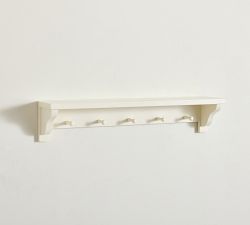 Manchester Ledge with Row of Hooks | Pottery Barn