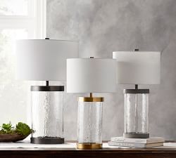 Murano Metal &amp; Glass Table Lamp (24&quot;-31&quot;)