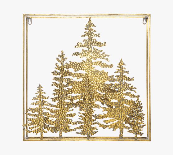 Christmas Tree Metal Wall Decor | Pottery Barn