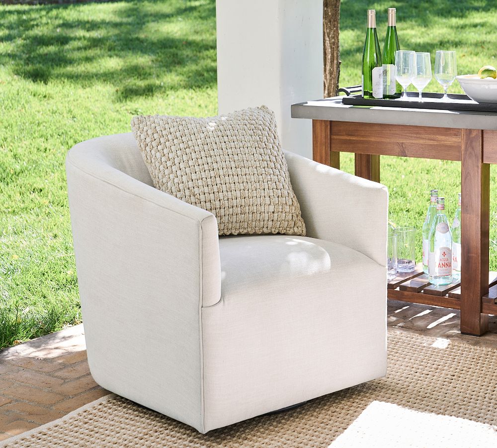 Baldwin Upholstered Swivel Outdoor Lounge Chair