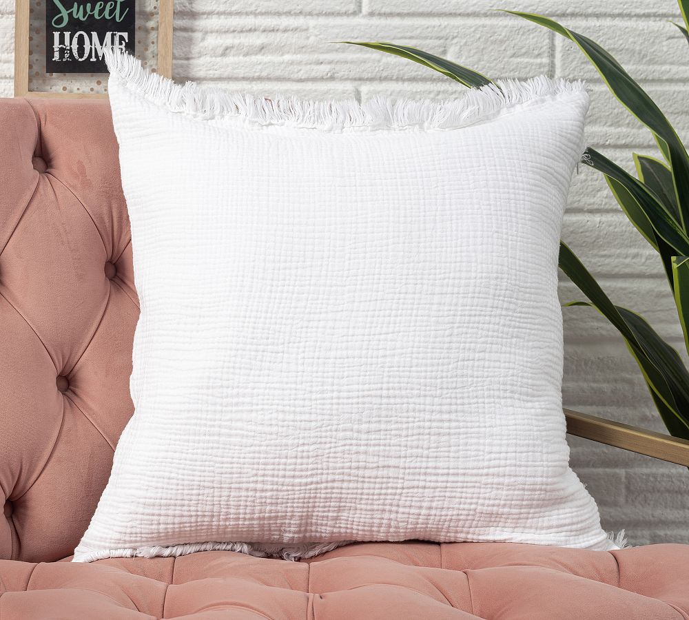 Turkish Cotton Fringe Pillow