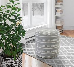 Canaan Recycled Yarn Outdoor Pouf