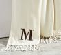 Personalized Hand-Knotted Fringe Throw Blanket