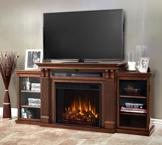 Cal Electric Fireplace Media Cabinet | Pottery Barn