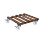 Wooden Plant Caddy On Wheels- 18&quot;