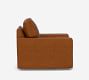 PB Comfort Square Arm Leather Swivel Chair