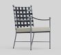 Bowie Metal Dining Armchair with Cushion