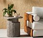 Temper Round Concrete End Table | Pottery Barn