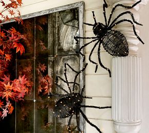 Lit Woven Spider | Pottery Barn