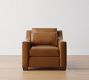 York Slope Arm Deep Seat Leather Chair